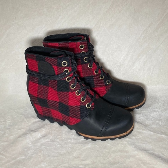 sorel pdx wedge plaid